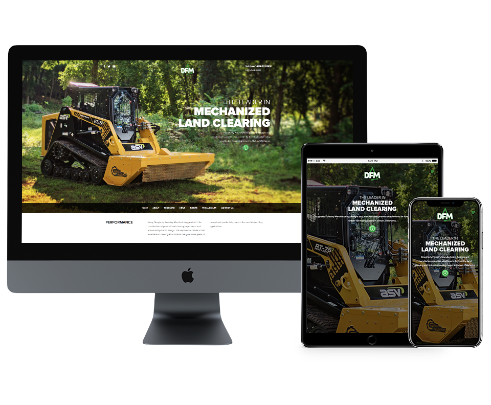Back40 WordPress Website Project: Dougherty Forestry Manufacturing