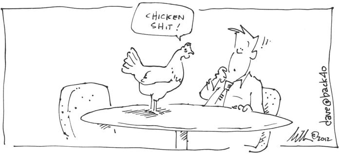 Chicken Shit Cartoon
