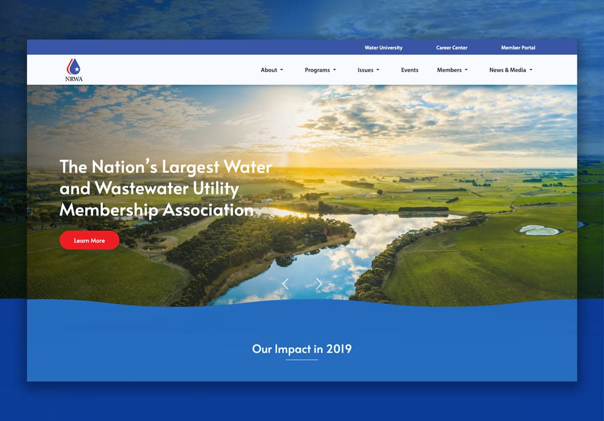 National Rural Water Association Custom WordPress Design