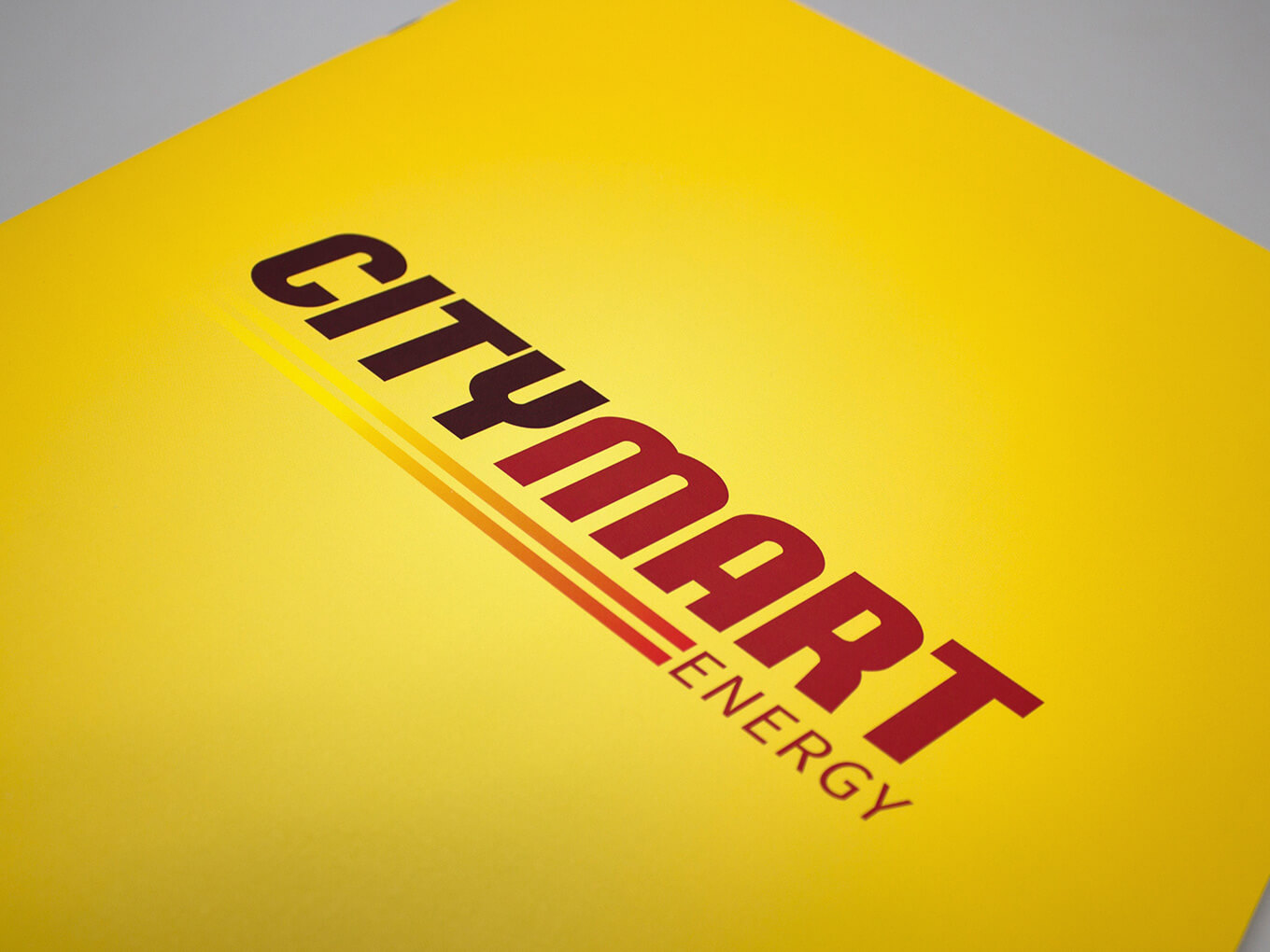 Back40 print design piece CityMart Energy folder