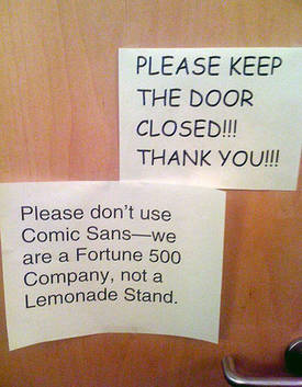 No Comic Sans Please