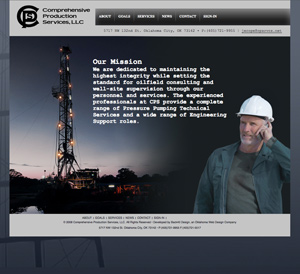 Oil & Gas website design - Comprehensive Construction Services, LLC