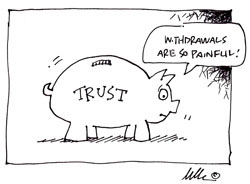 Back40 Bank of Trust cartoon