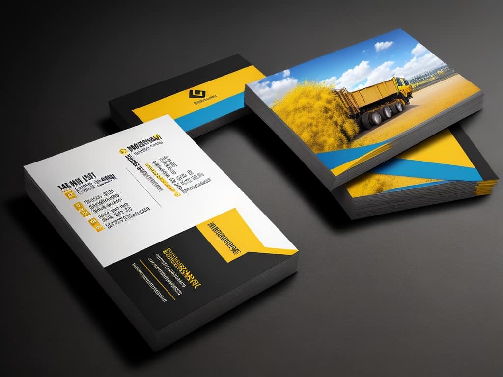Construction Company Business Cards and Brochures
